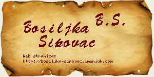 Bosiljka Šipovac vizit kartica